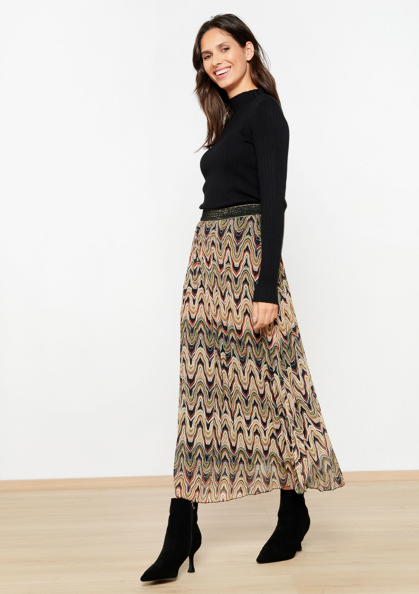 Maxirok in voile, Maxirok in voile - GREEN MOSS - 07101184_4504