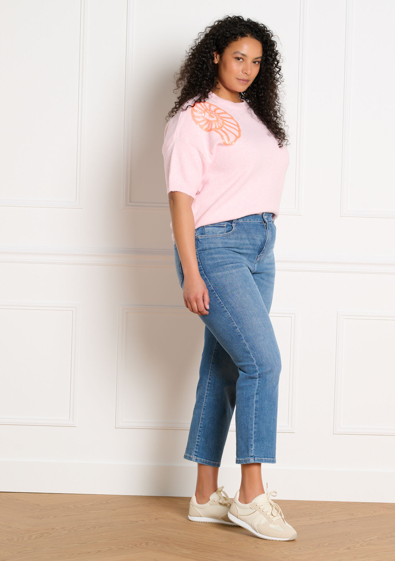 7/8 straight-leg jeans, 7/8 straight-leg jeans - MEDIUM BLUE - 22000636_0500