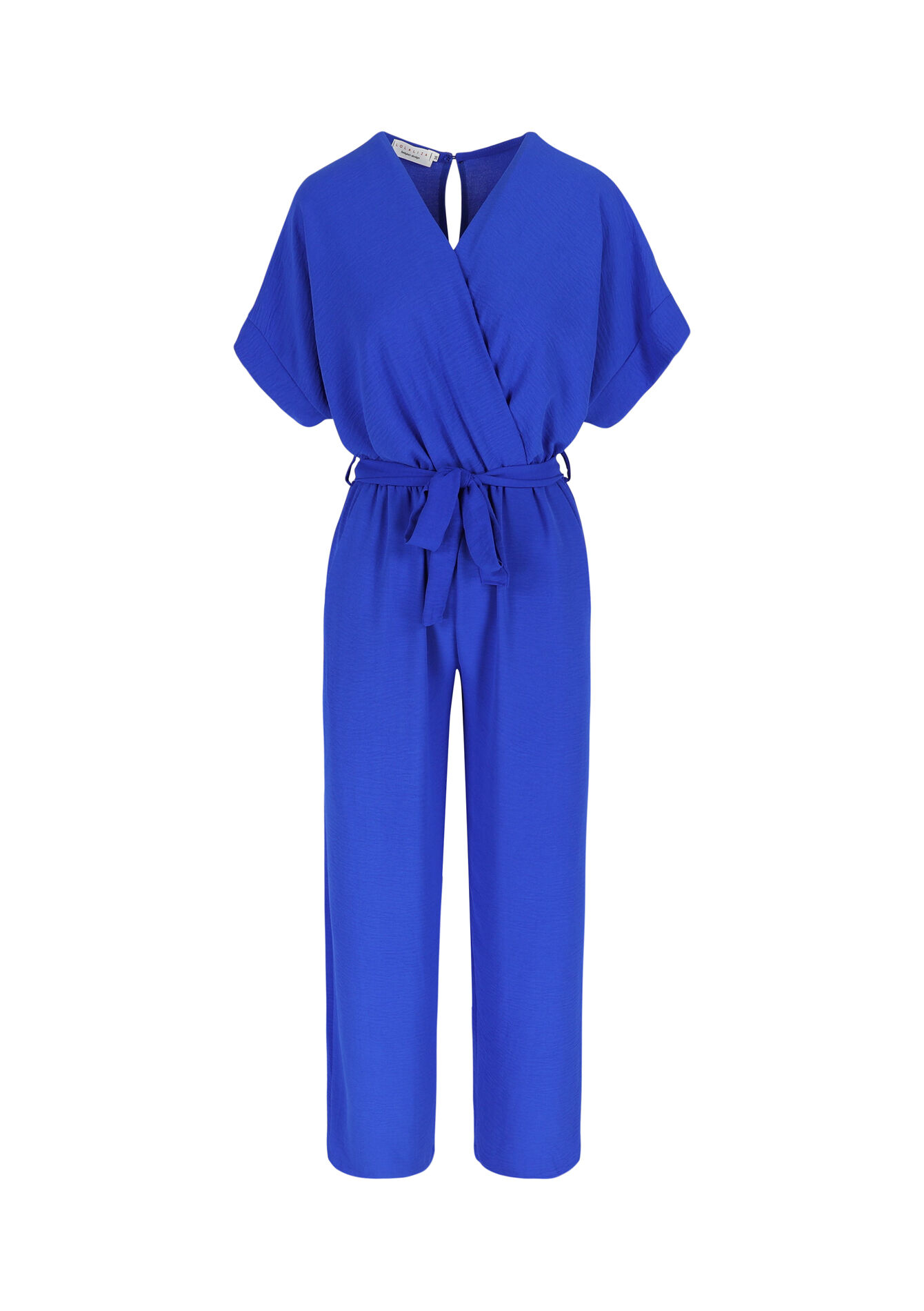 Jumpsuit with kimono effect, Jumpsuit with kimono effect - ELECTRIC BLUE - 06004483_1619