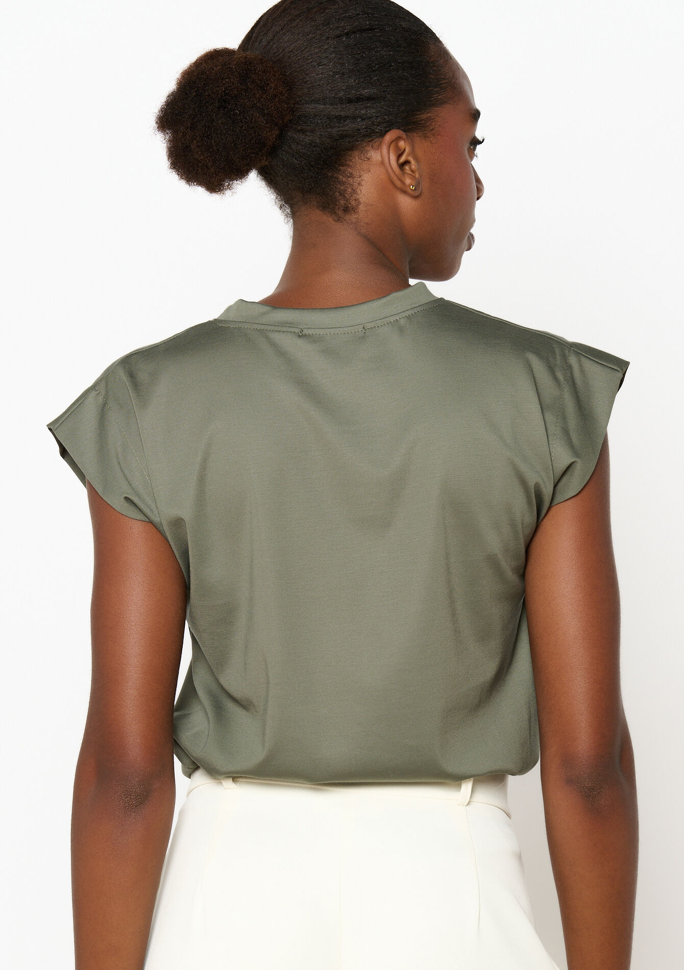 Short-sleeved T-shirt - KHAKI - 02301683_433
