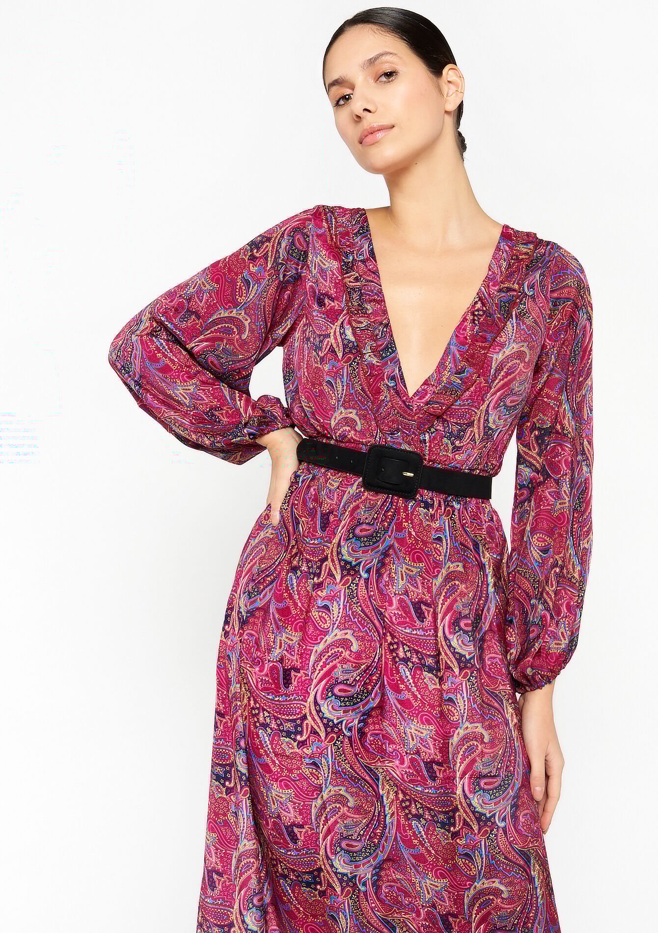 Suede riem - BLACK - 14001548_1119