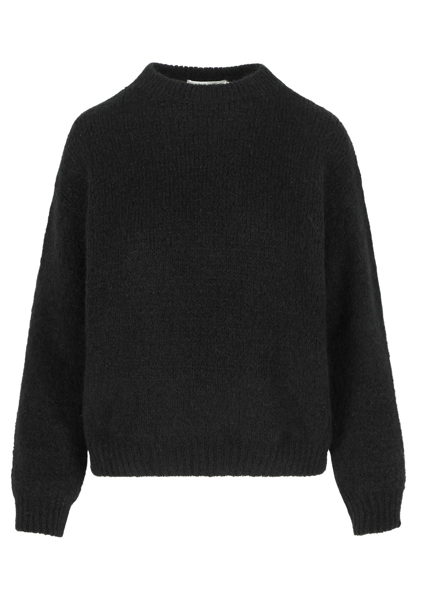 Mohair trui crew neck, Mohair trui crew neck - BLACK - 04006828_1119