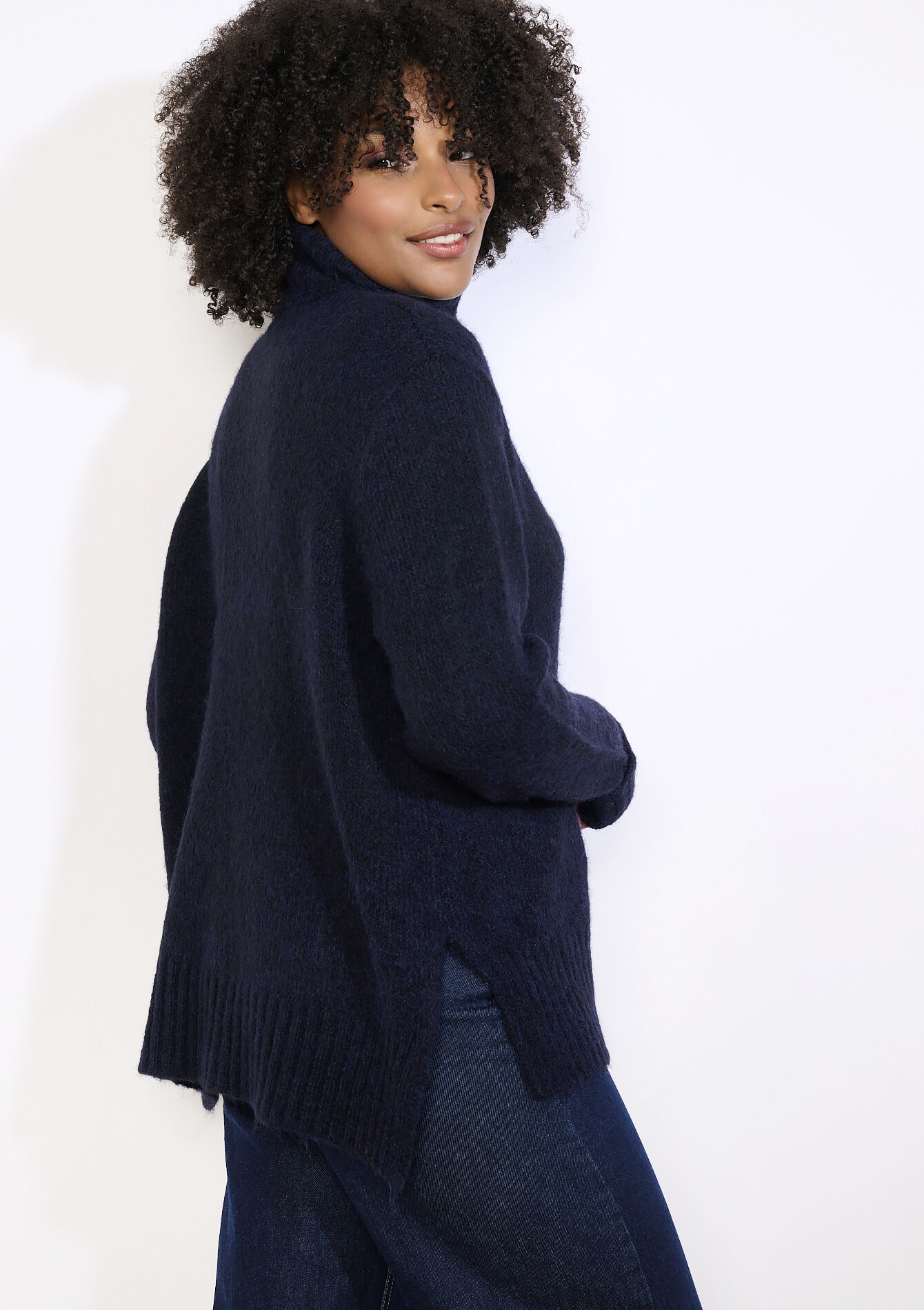 Oversized coltrui, Oversized coltrui - NAVY BASIC - 04101309_2723