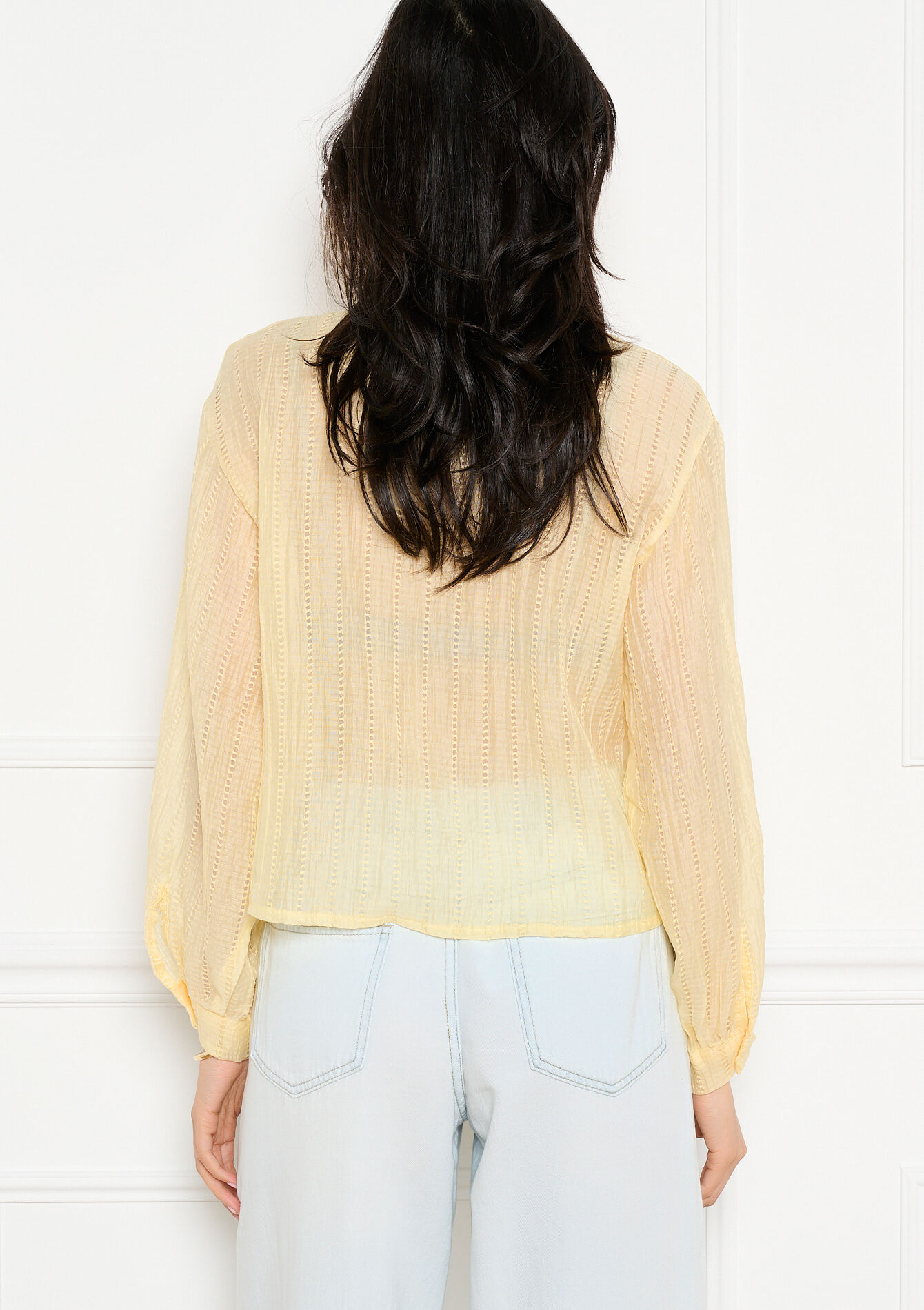 Chemise texturée légère - YELLOW PASTEL - 05703057_5004