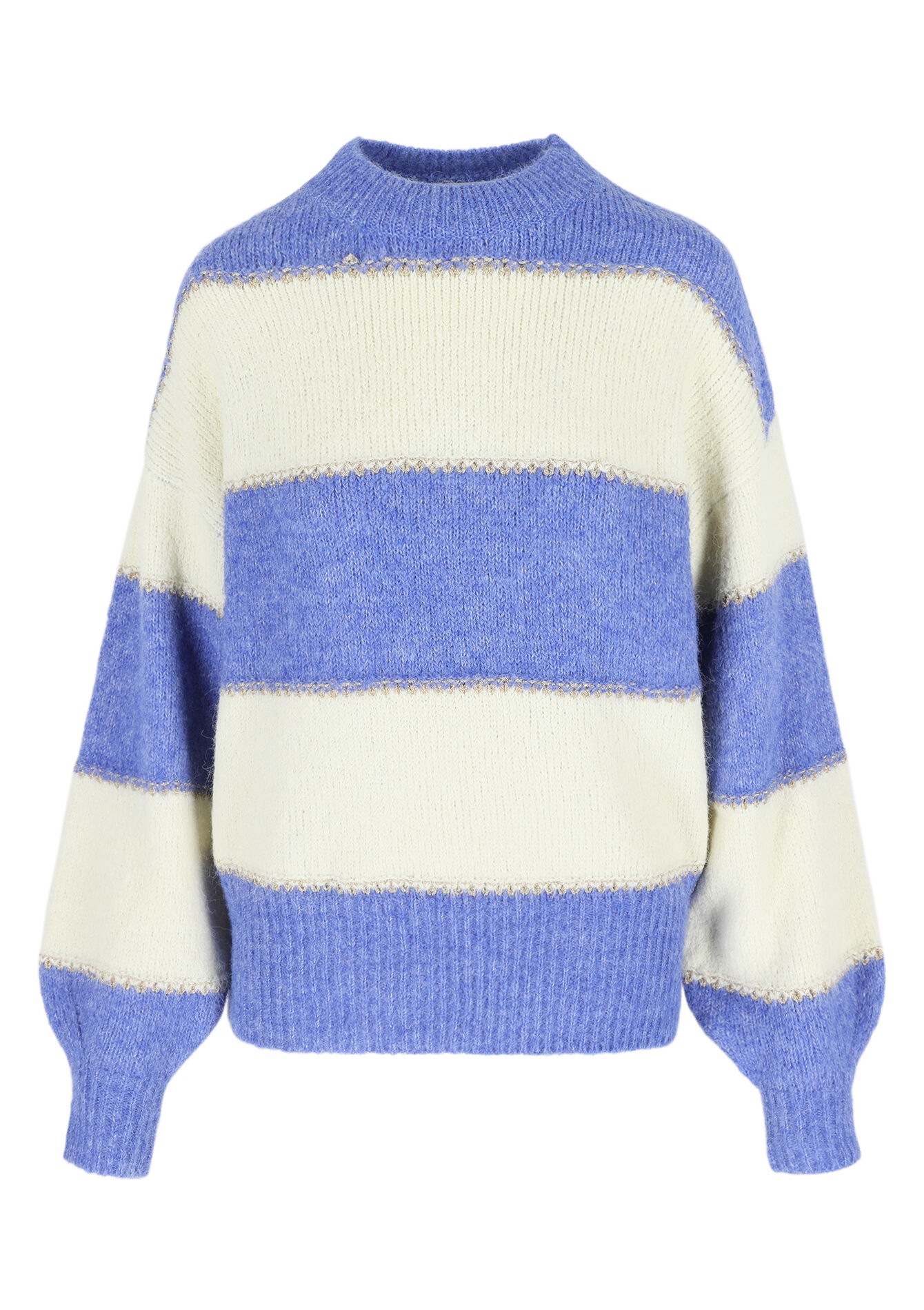 Trui met colourblock - BLUE PASTEL - 04006540_3003