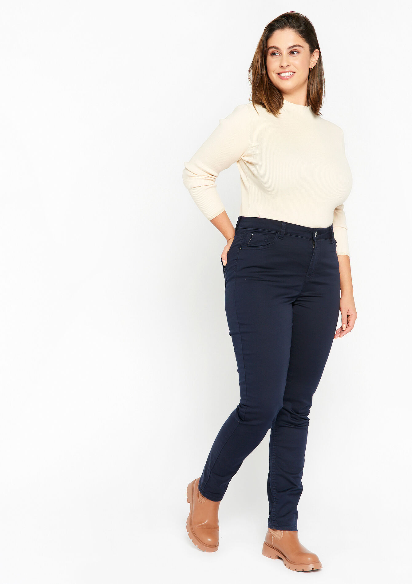 Skinny broek, Skinny broek - NAVY BASIC - 06004234_2723
