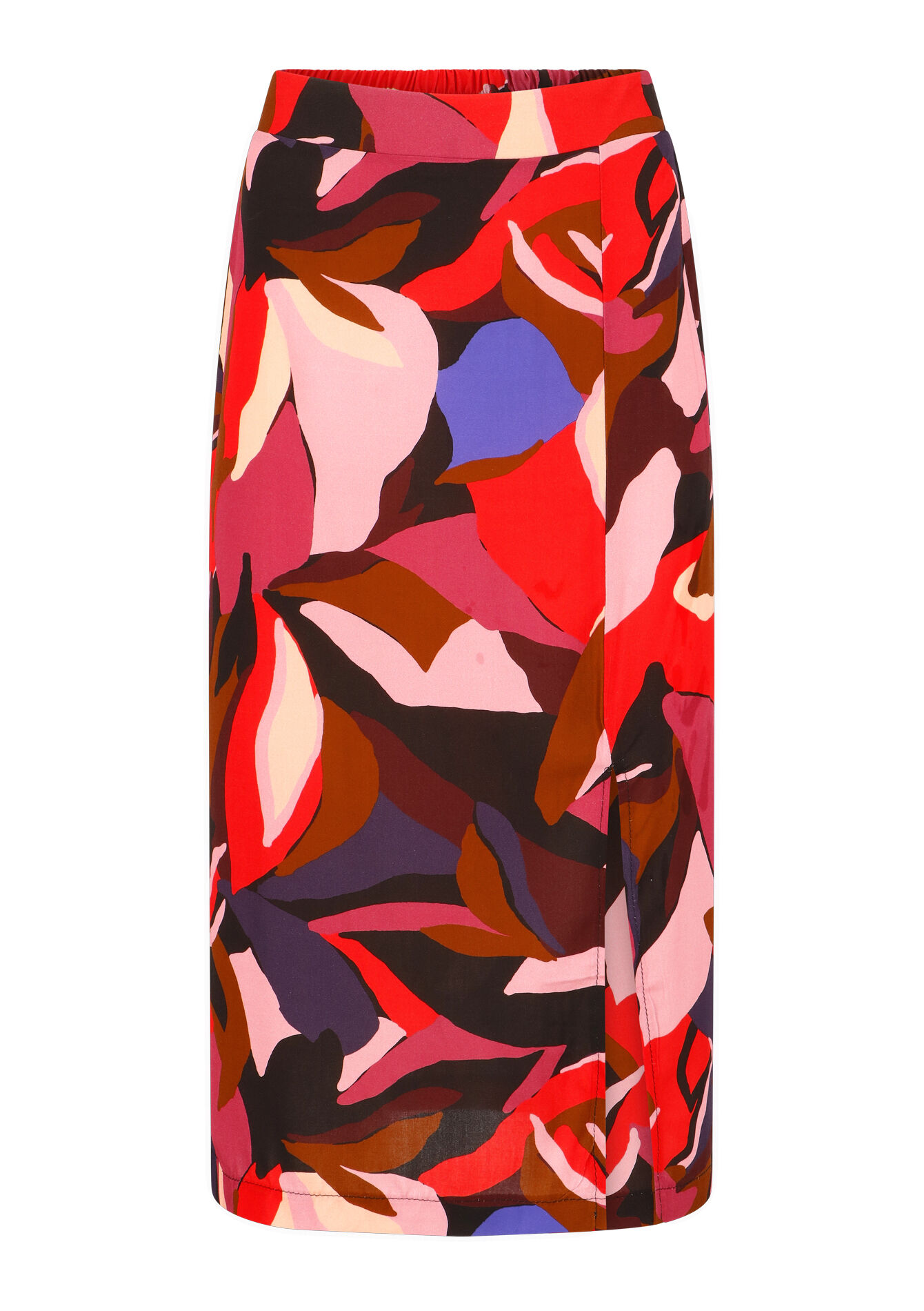 Midi skirt with graphic print - VIOLINE - 07101160_2576