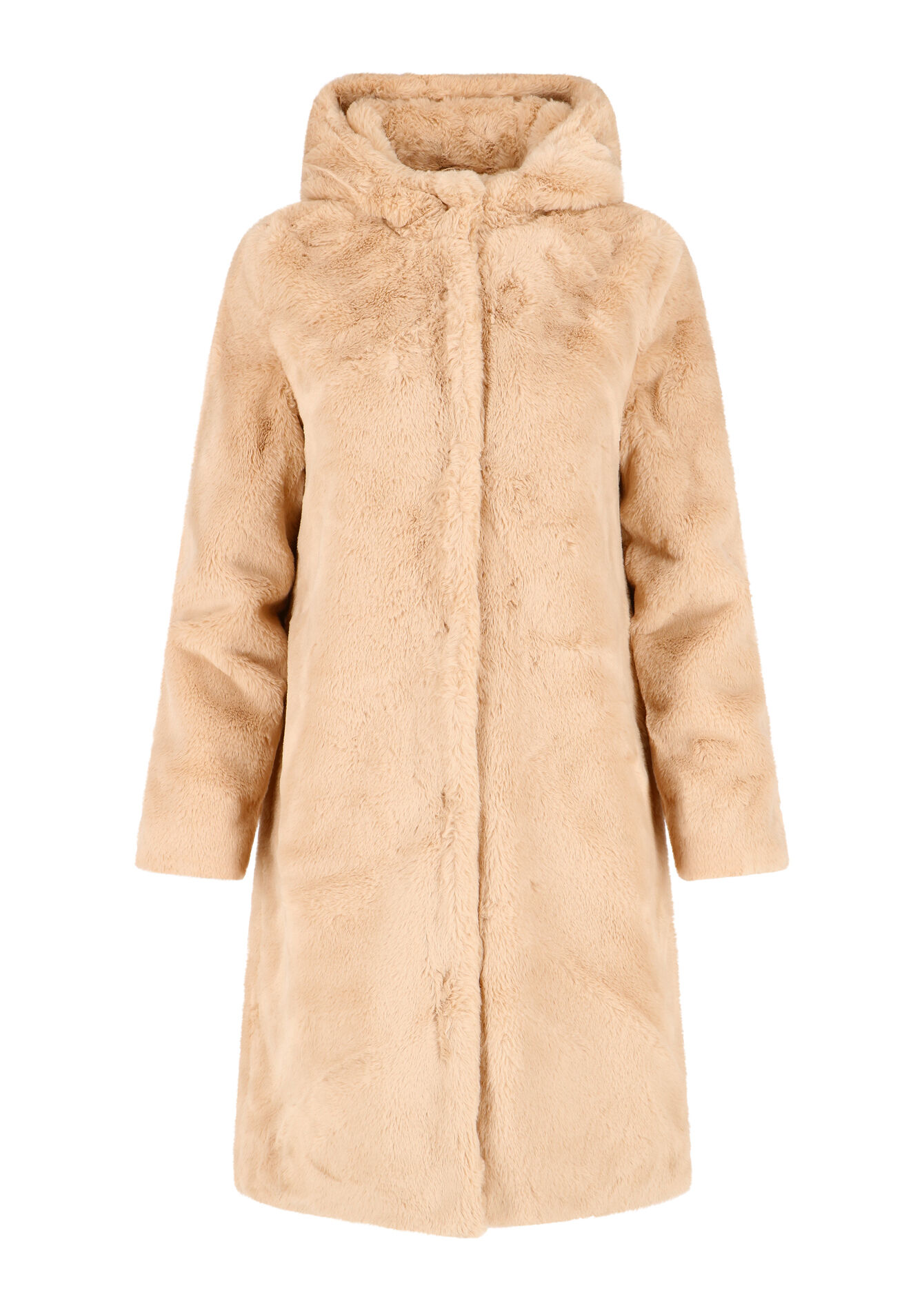 Lange fluffy jas, Lange fluffy jas - BEIGE CLASSIC - 23000608_4016