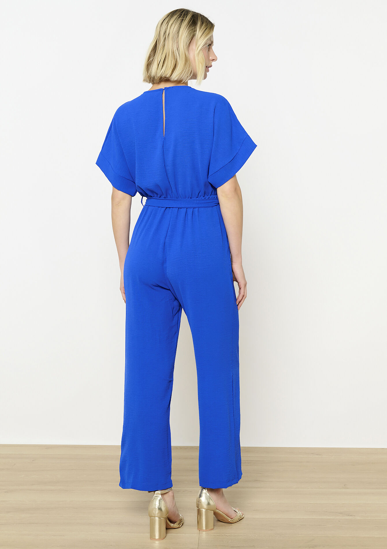 Combinaison fluide ceinturée - ELECTRIC BLUE - 06004613_1619