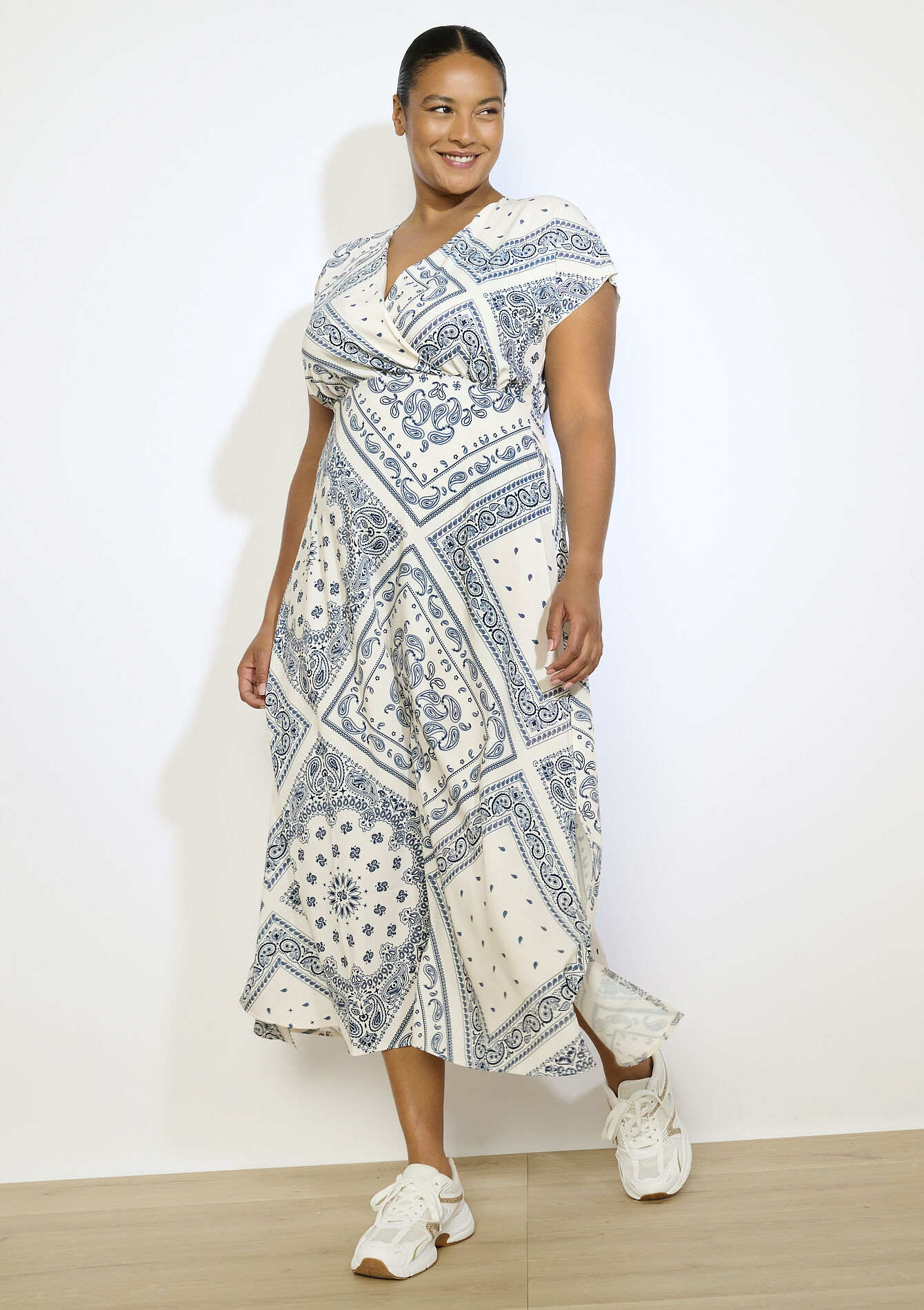 Maxi-jurk met print , , back