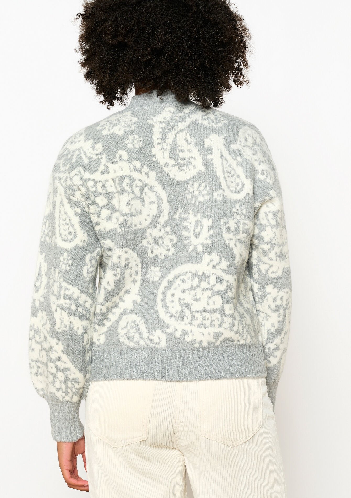 Trui met paisleyprint, Trui met paisleyprint - GREY MED MEL - 04006528_3507