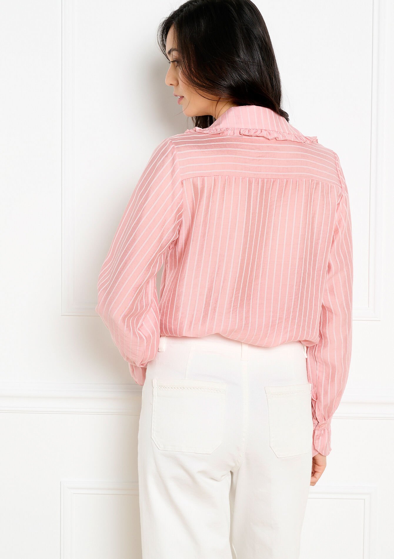 Blouse à rayures vaporeuse, Blouse à rayures vaporeuse - LIGHT PINK - 05703059_1303