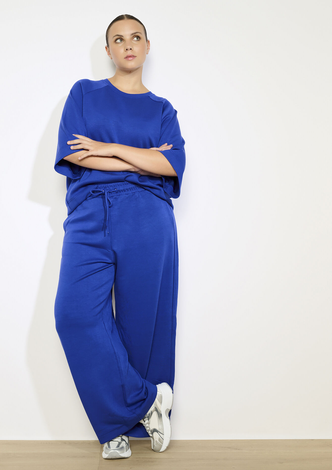 Sweat de sport bandes stylées, Sweat de sport bandes stylées - ELECTRIC BLUE - 15100377_1619