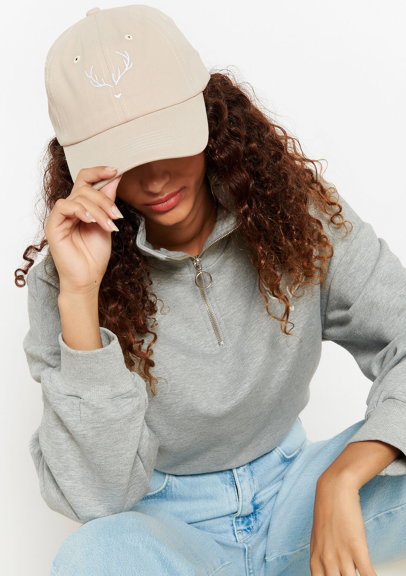 Pet met logo - BEIGE ASH - 1082409