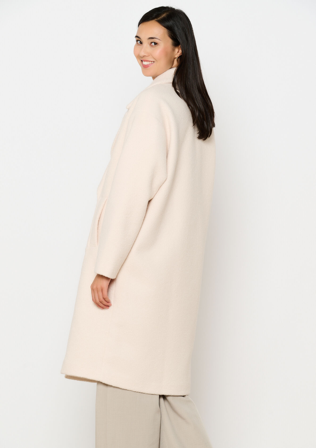 Oversized zachte jas, Oversized zachte jas - VANILLA WHITE - 23000712_1013