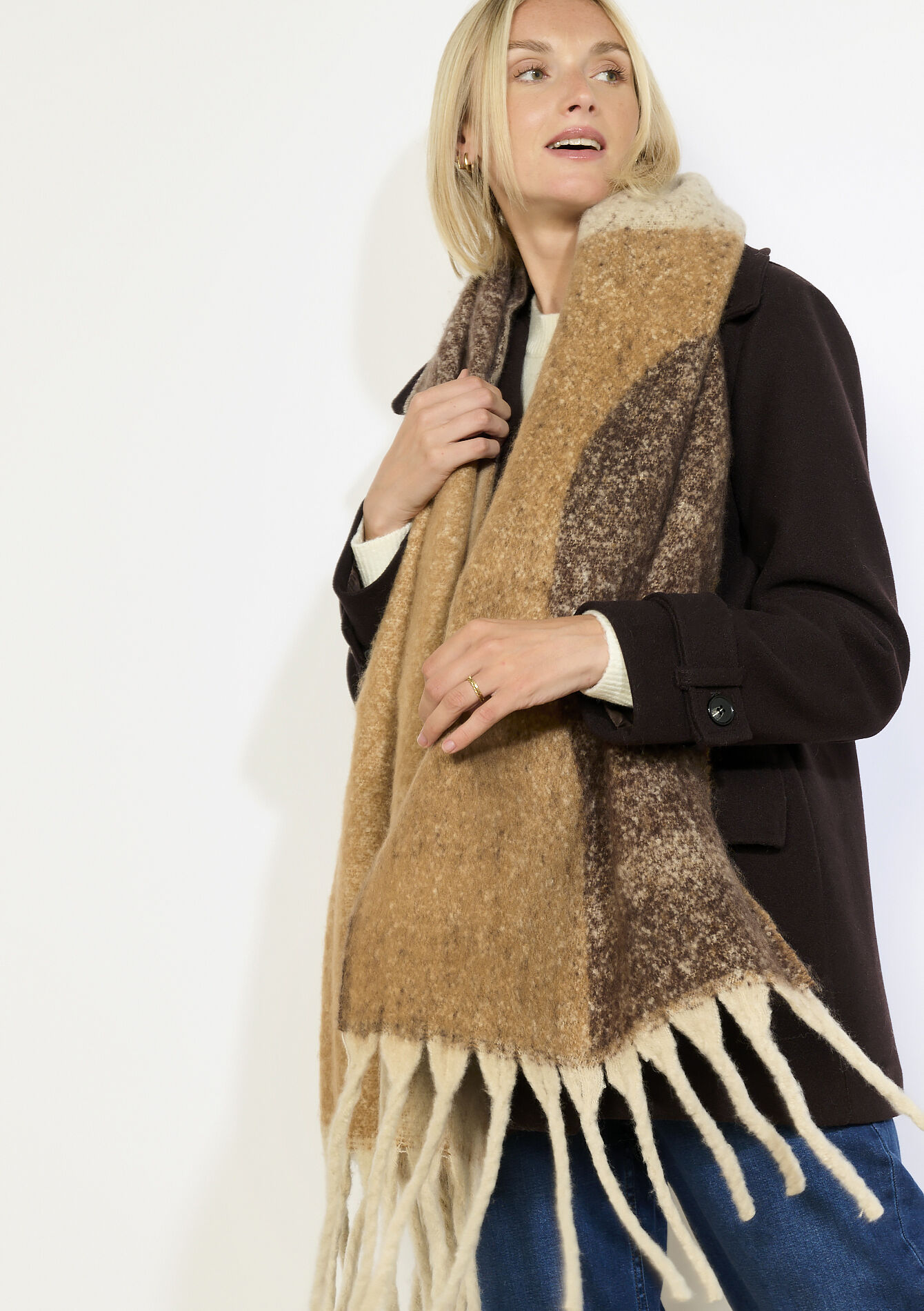 Écharpe effet vagues, Écharpe effet vagues, , hi-res