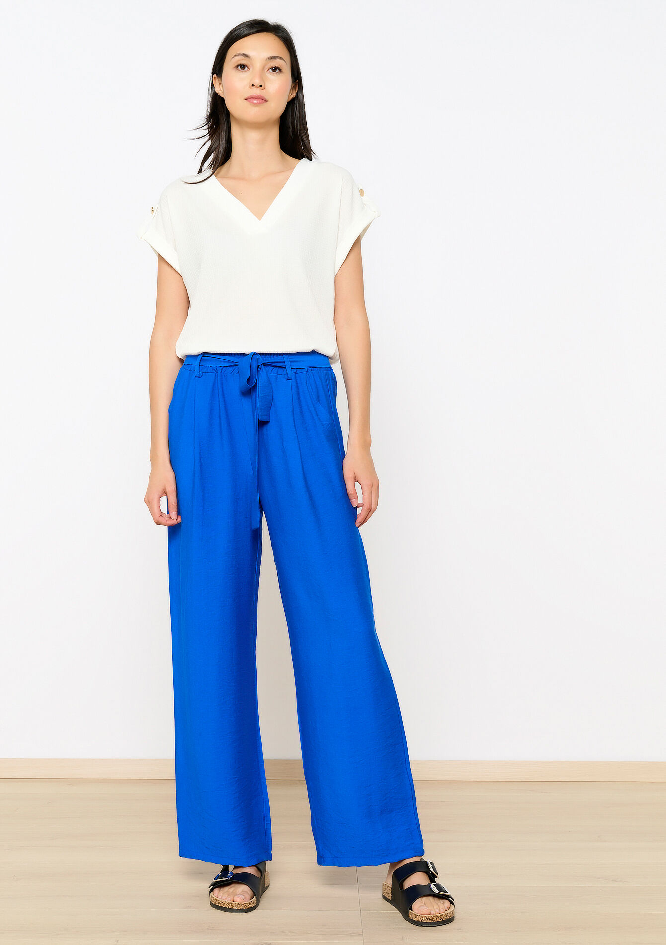 Wide pants, Wide pants - ELECTRIC BLUE - 06600889_1619