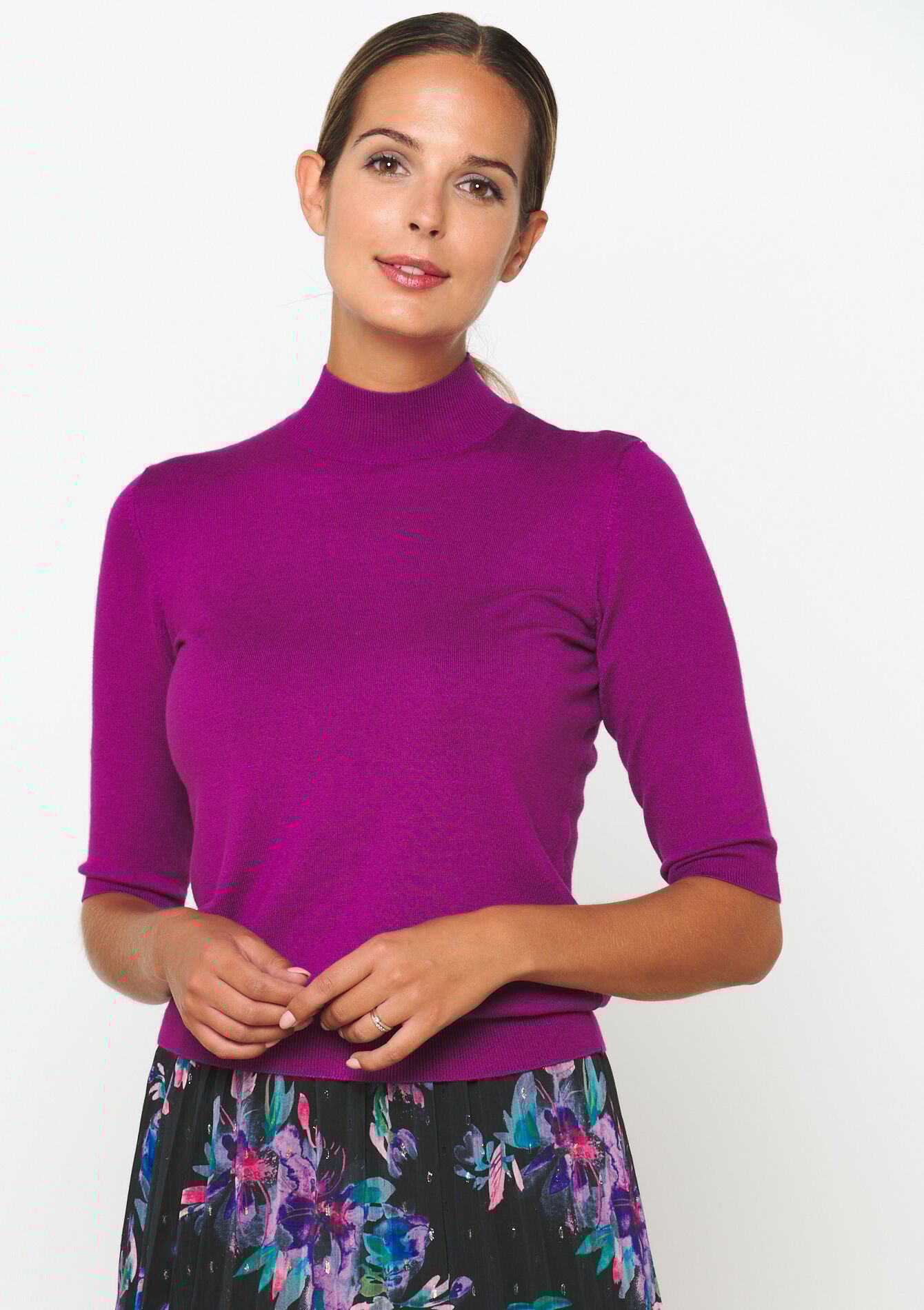 Trui met korte mouwen, Trui met korte mouwen - VIOLET - 04006501_139