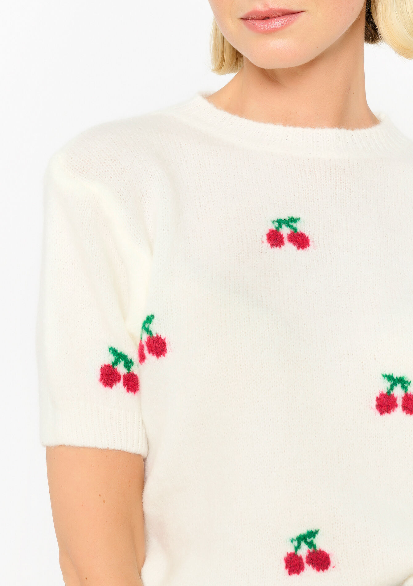 Trui met korte mouwen, Trui met korte mouwen - OFFWHITE - 04006636_1001