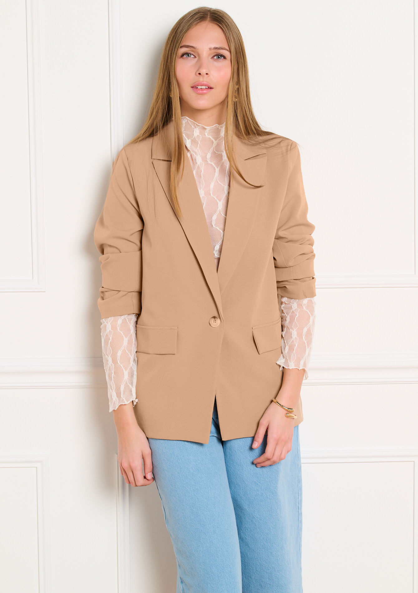 Mesh top met lange mouwen, Mesh top met lange mouwen, , back