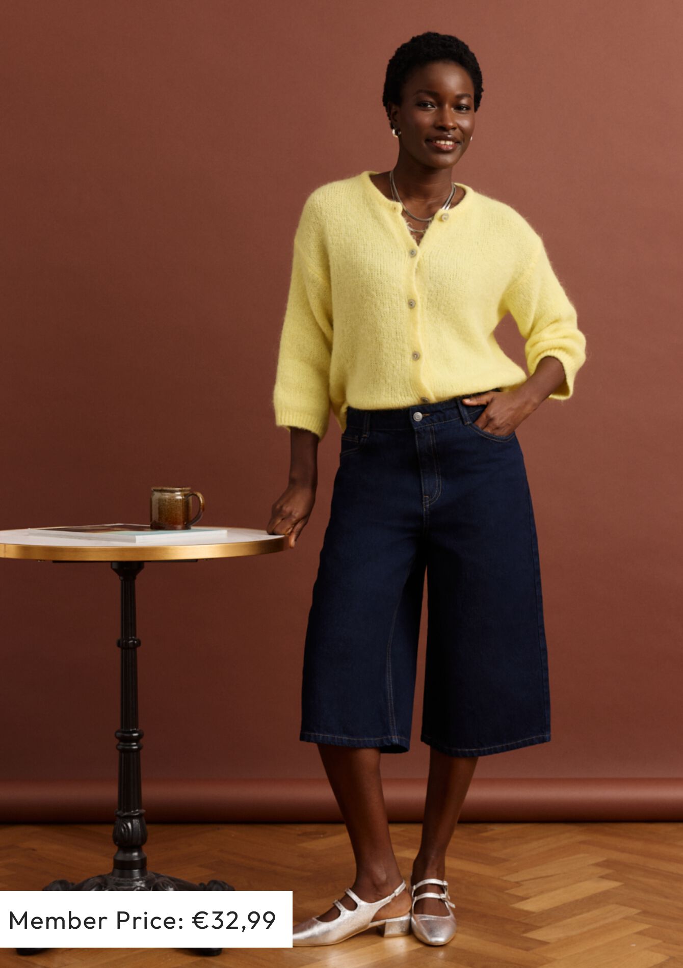 Bermuda en denim, , back