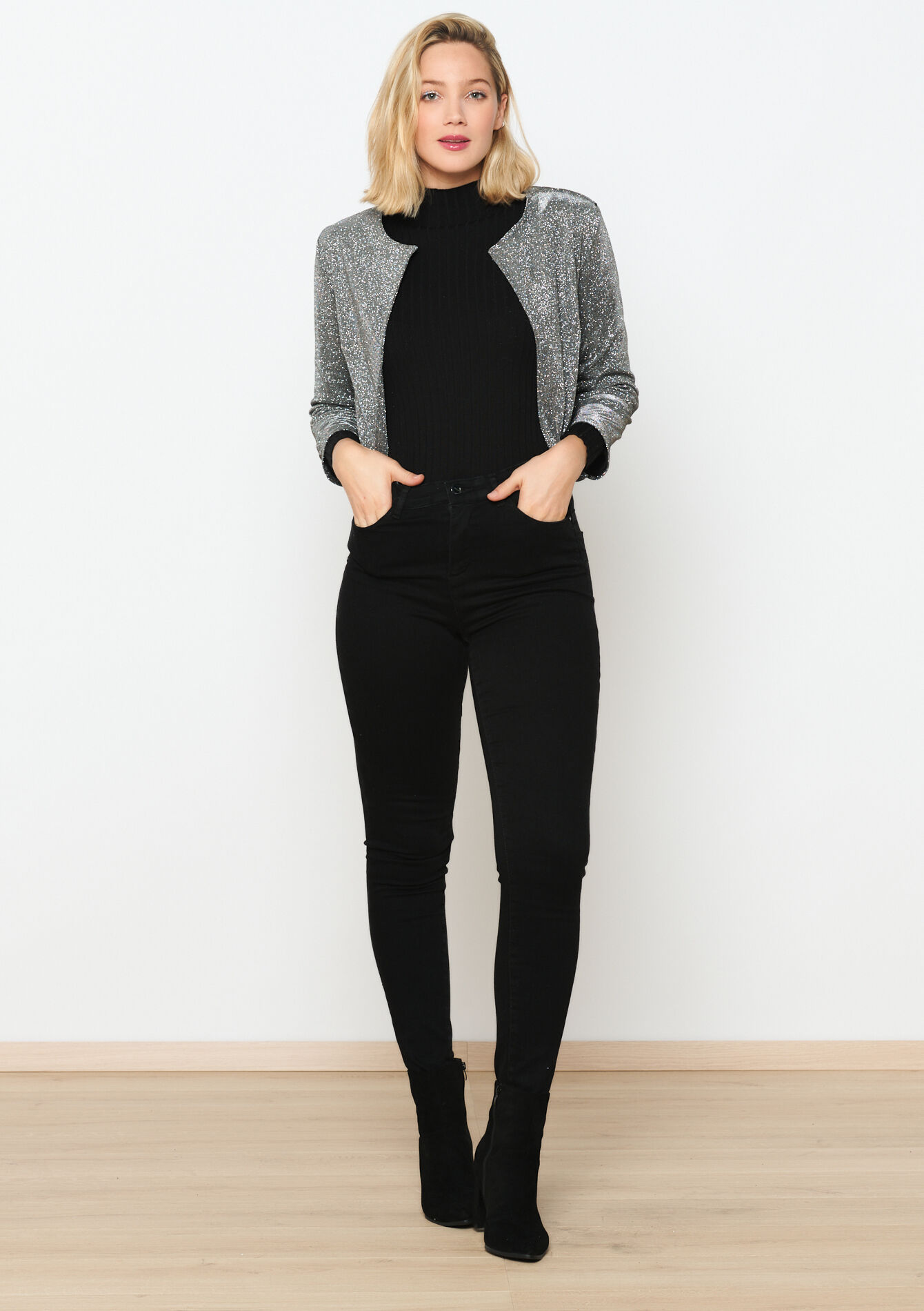 Glitter bolero  - ANTHRACITE - 09100887_1118