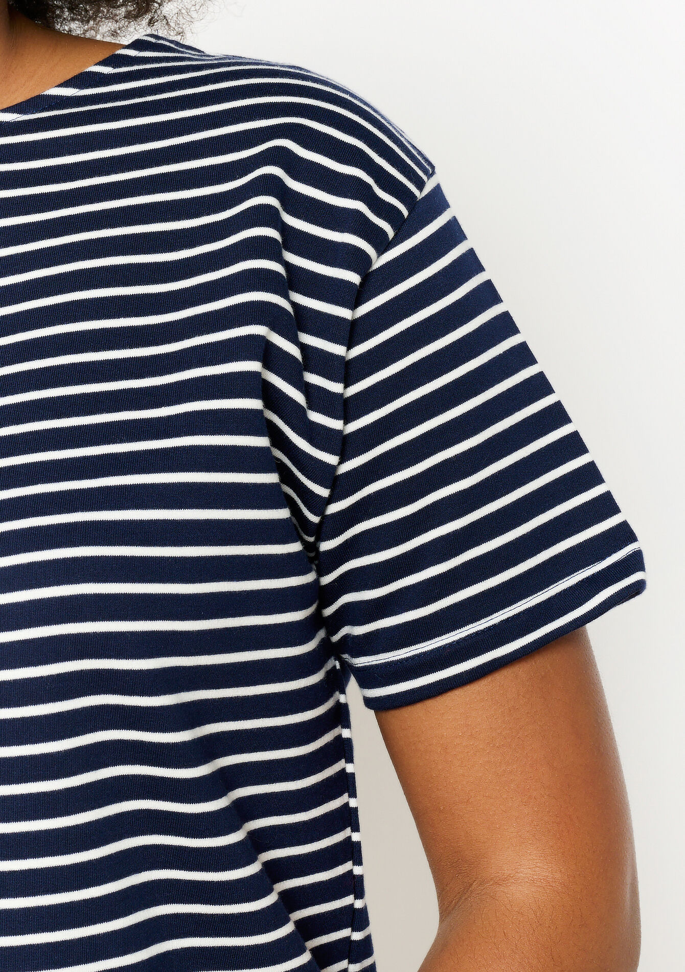 T-shirt à rayures à manches courtes, T-shirt à rayures à manches courtes - NAVY BASIC - 02301632_2723