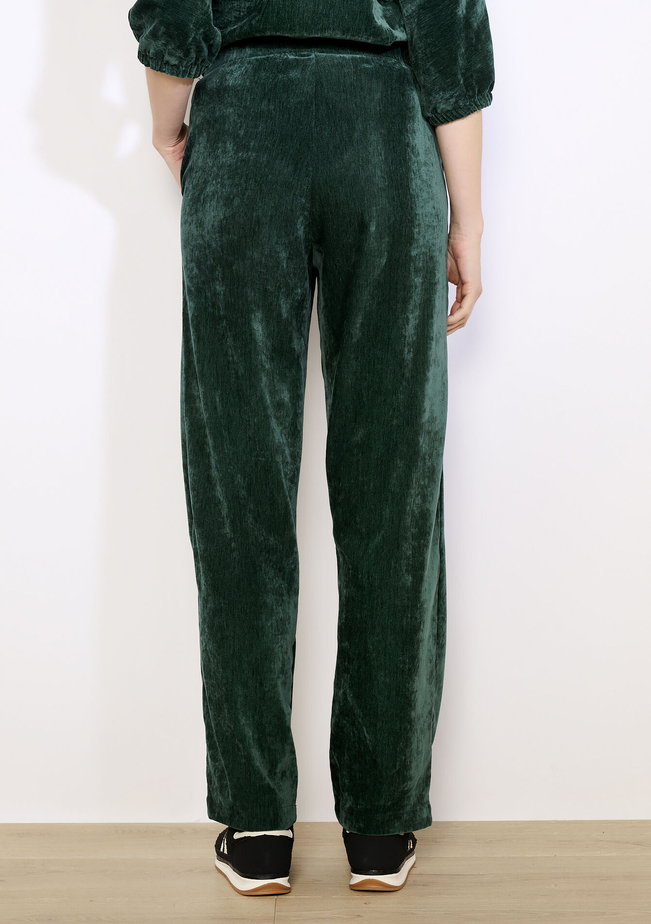 Pantalon jogging velours, Pantalon jogging velours - EMERALD GREEN - 15100415_414