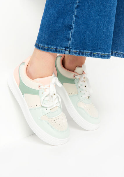 Coloured trainers - LIGHT GREEN PASTEL - 13000602_1822