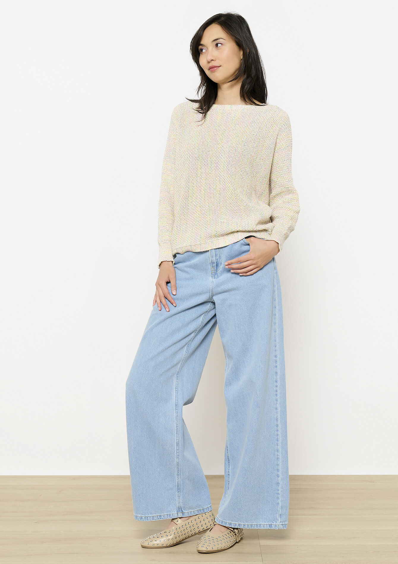 Pull doux texturé - MULTICOLOR - 04006942_1000