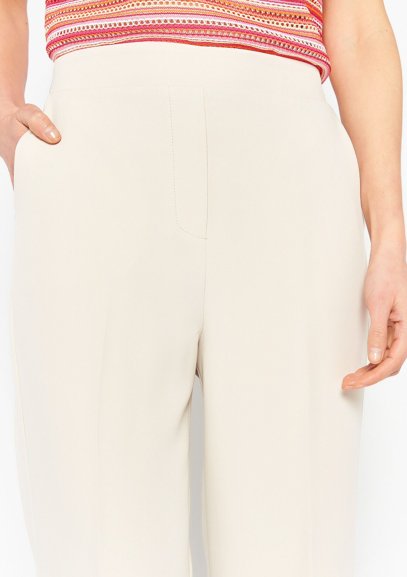 Suiting trousers, Suiting trousers - BEIGE ECRU - 06100512_4022