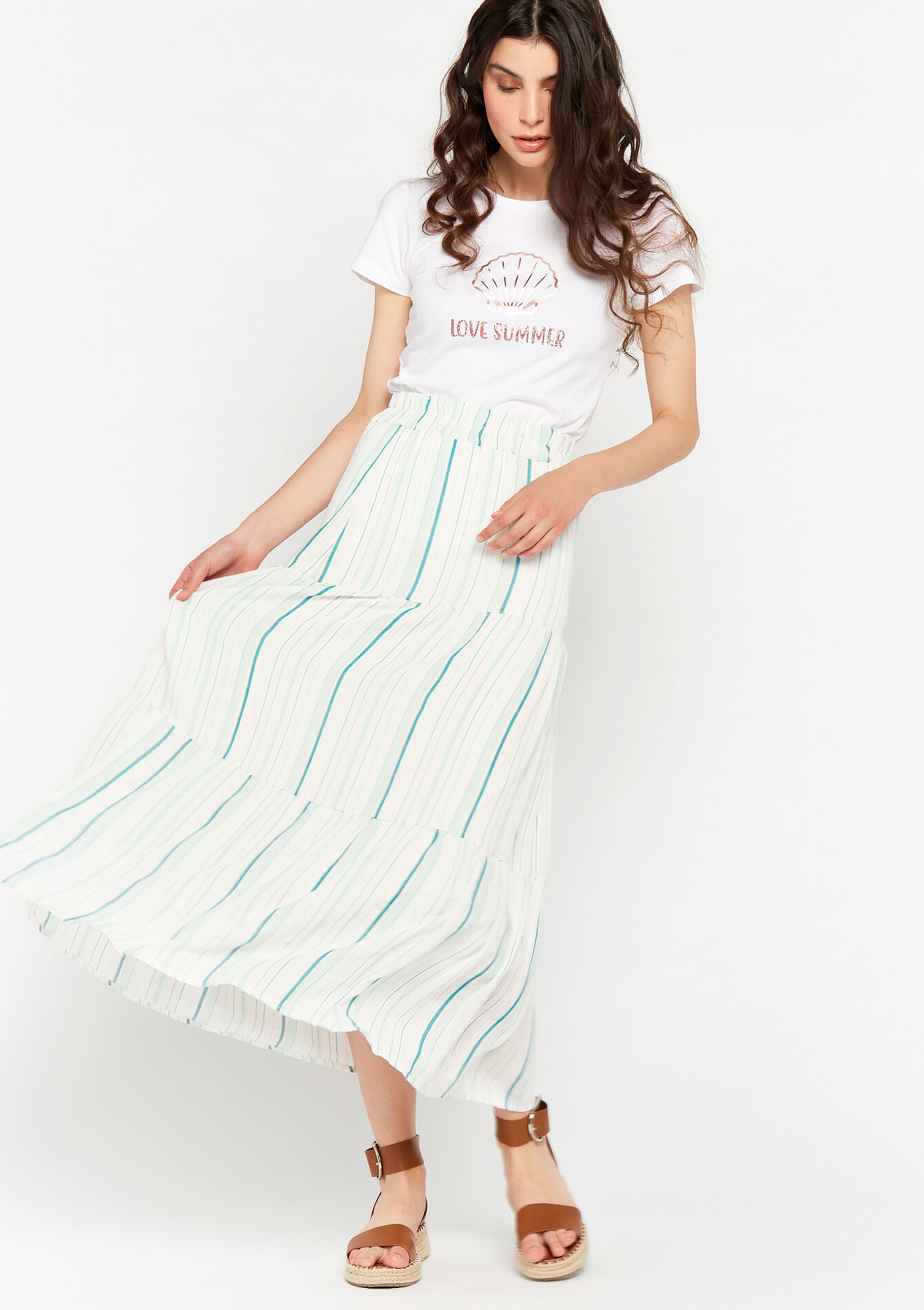 jupe rayures verticales