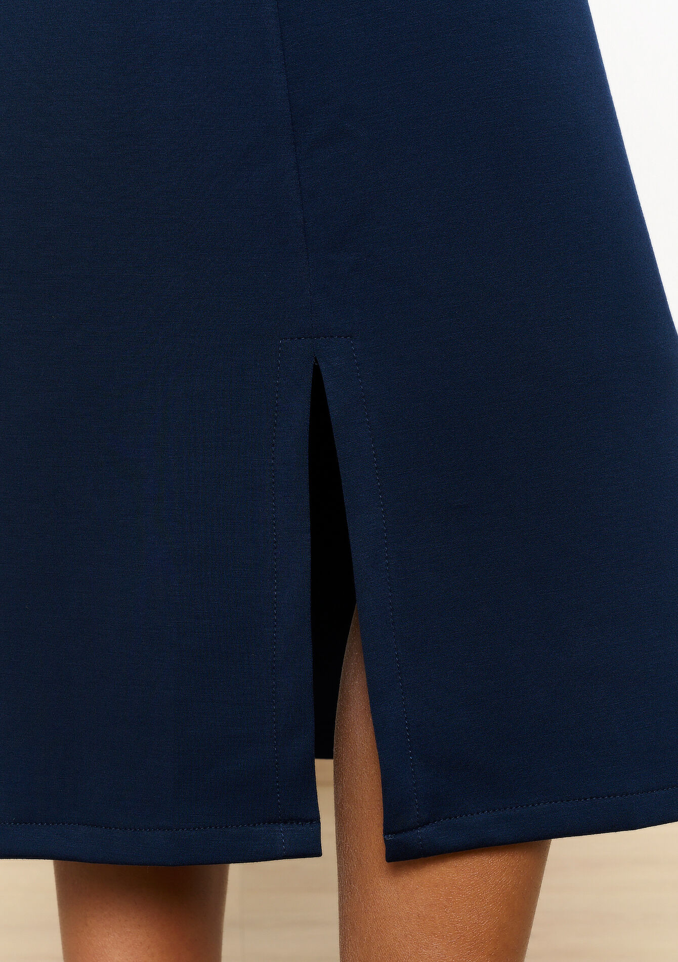 Rechte trui-jurk - NAVY BASIC - 08103914_2723