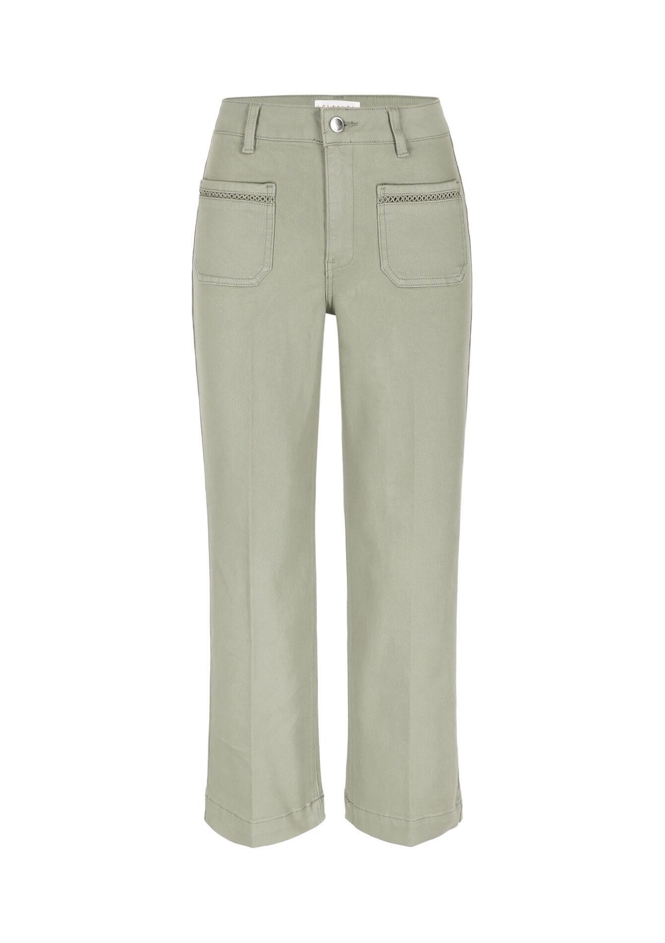 Wijde 7/8 broek met zakken - KHAKI FADED - 06004666_4326