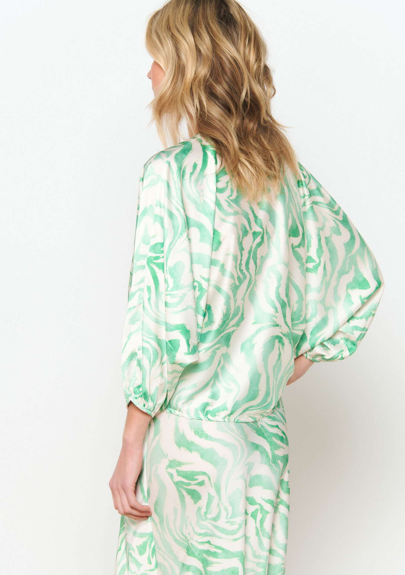 Blouse met print, Blouse met print - MINT GREEN - 05702491_1723