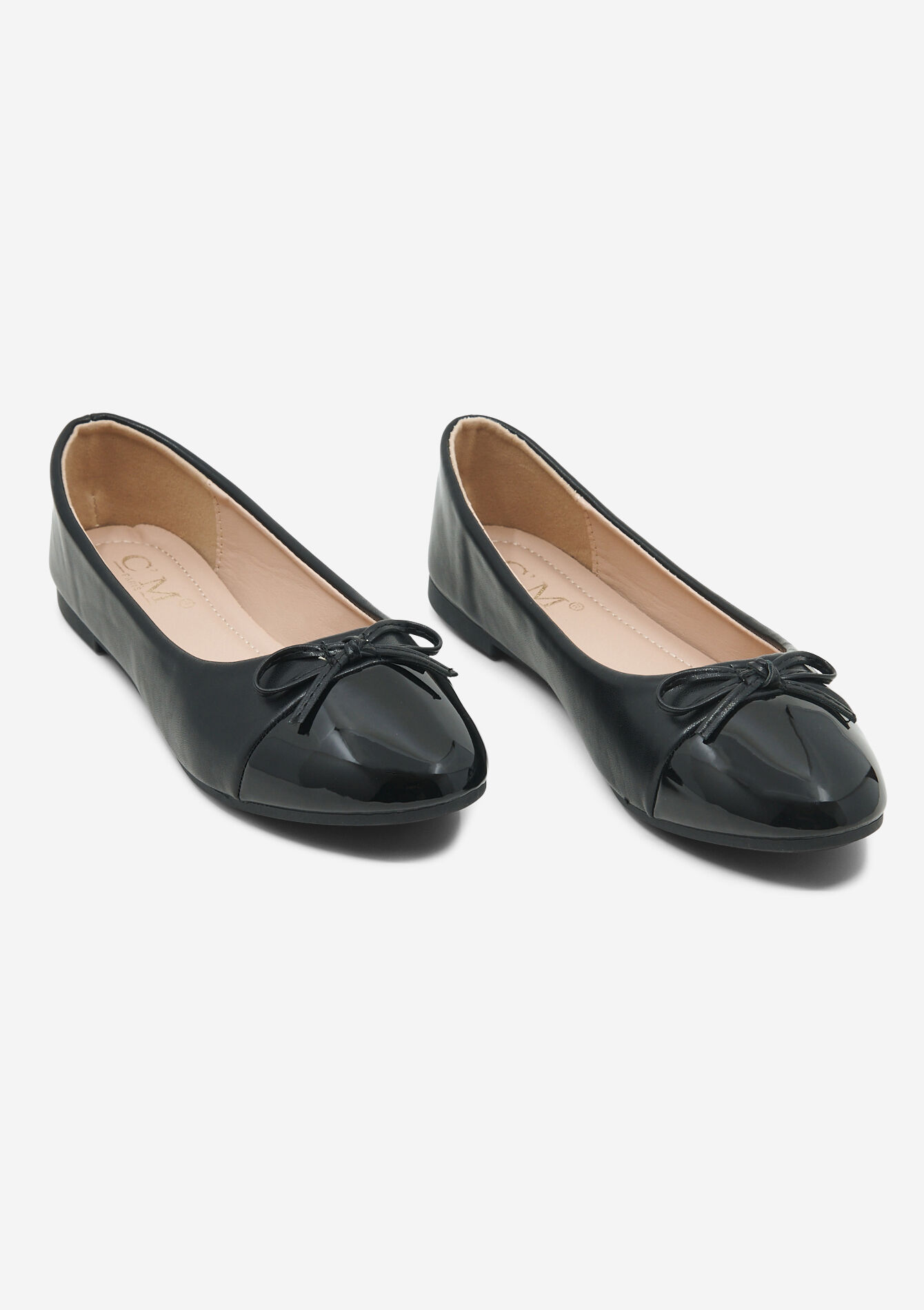 Ballerina slippers with bow, Ballerina slippers with bow - BLACK - 13100270_1119