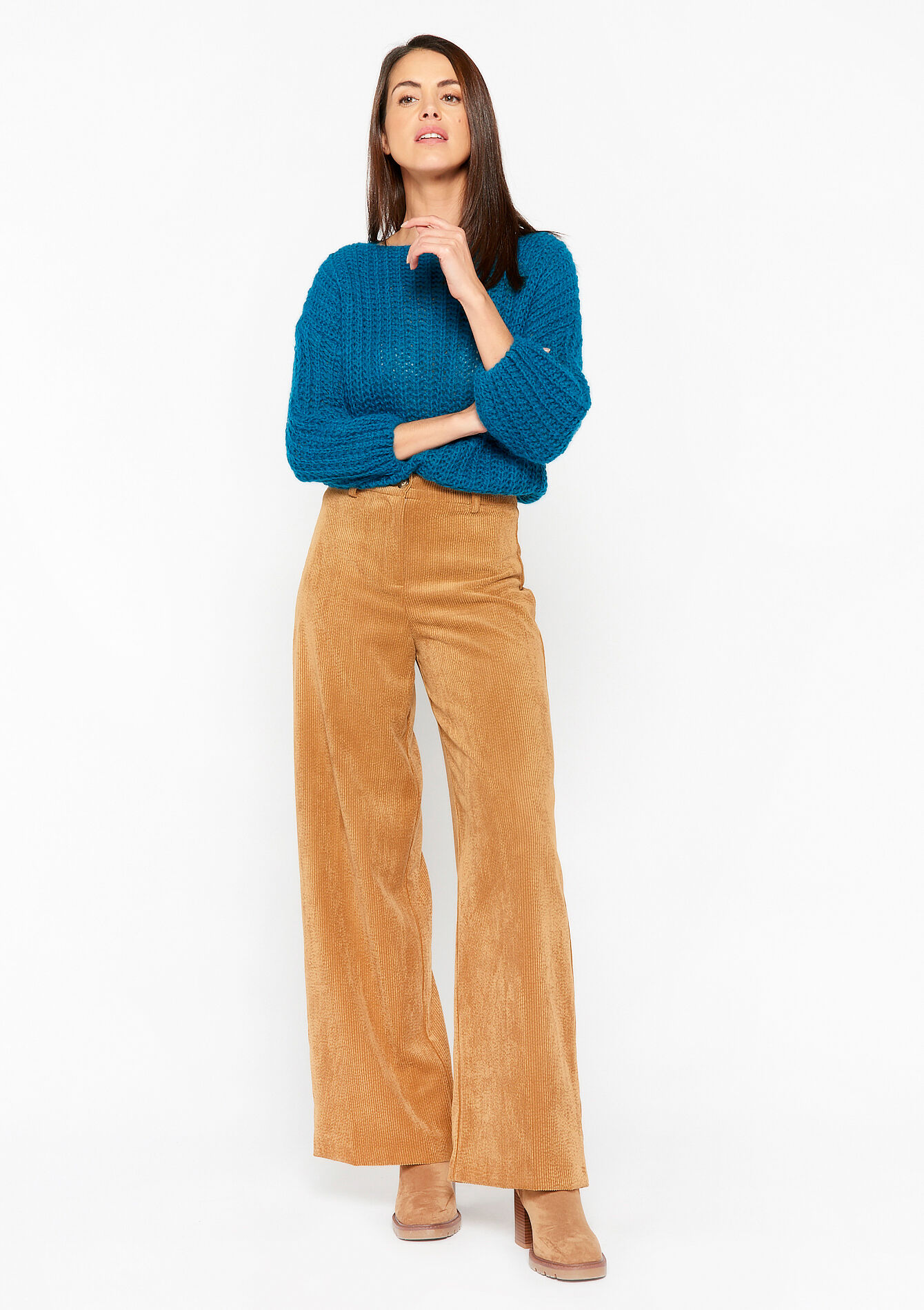 Corduroy broek, Corduroy broek - LIGHT CAMEL - 06100459_3814