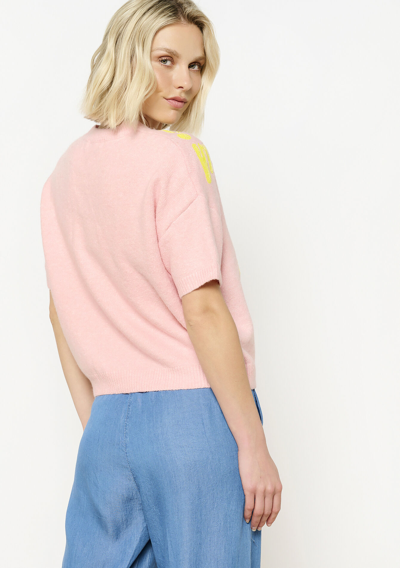 Geborduurde bloemen trui, Geborduurde bloemen trui - LIGHT PINK - 04006843_1303