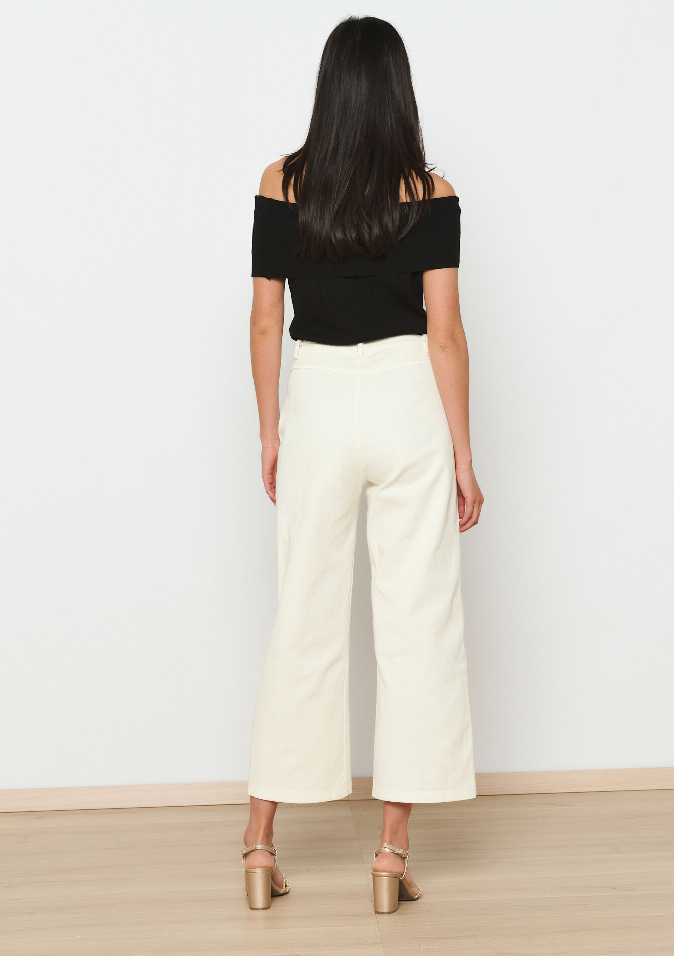 Katoenen broek, Katoenen broek - VANILLA WHITE - 06004521_1013