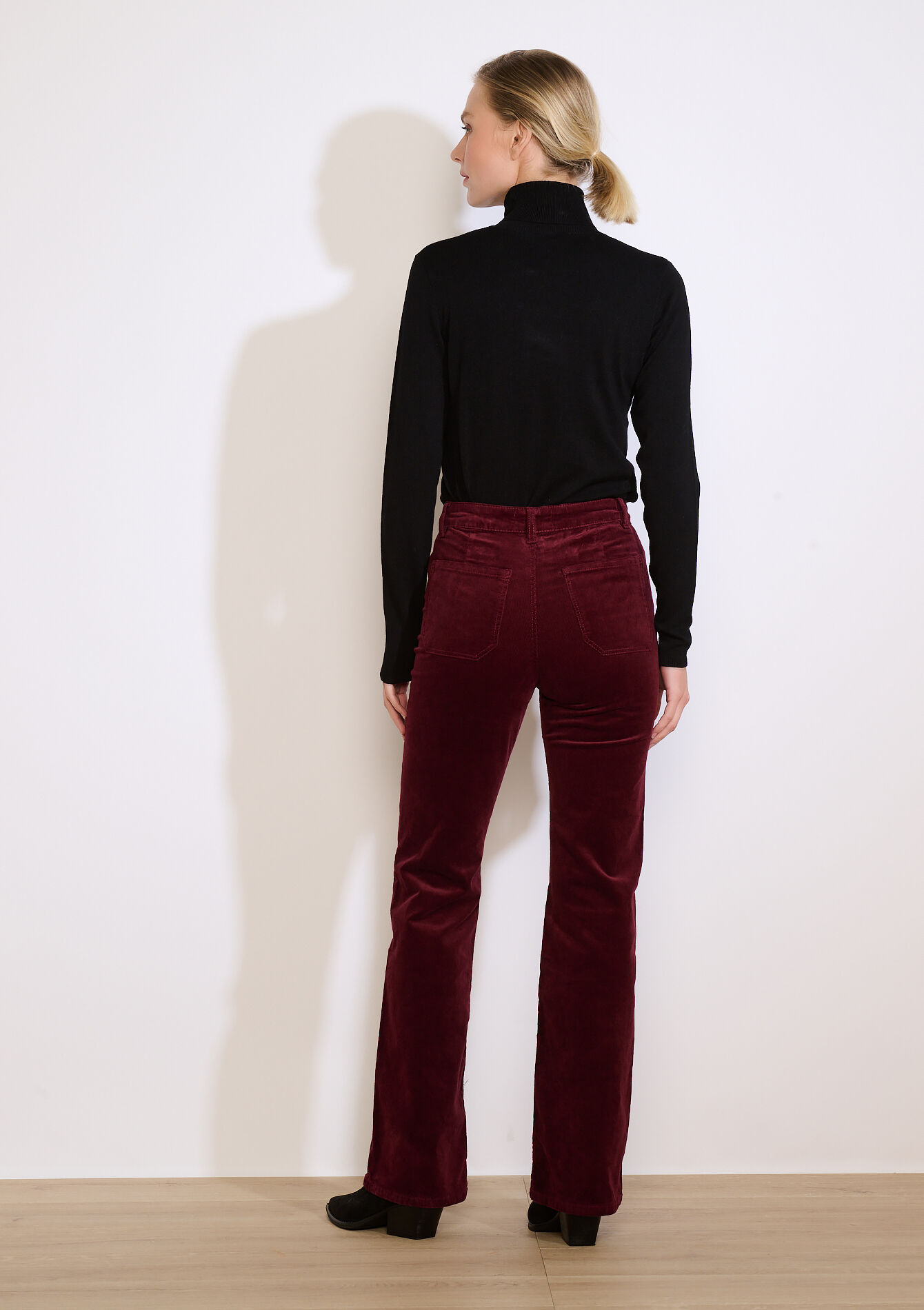 Pantalon bootcut à poches, Pantalon bootcut à poches - BORDEAUX WINE - 06004608_5514