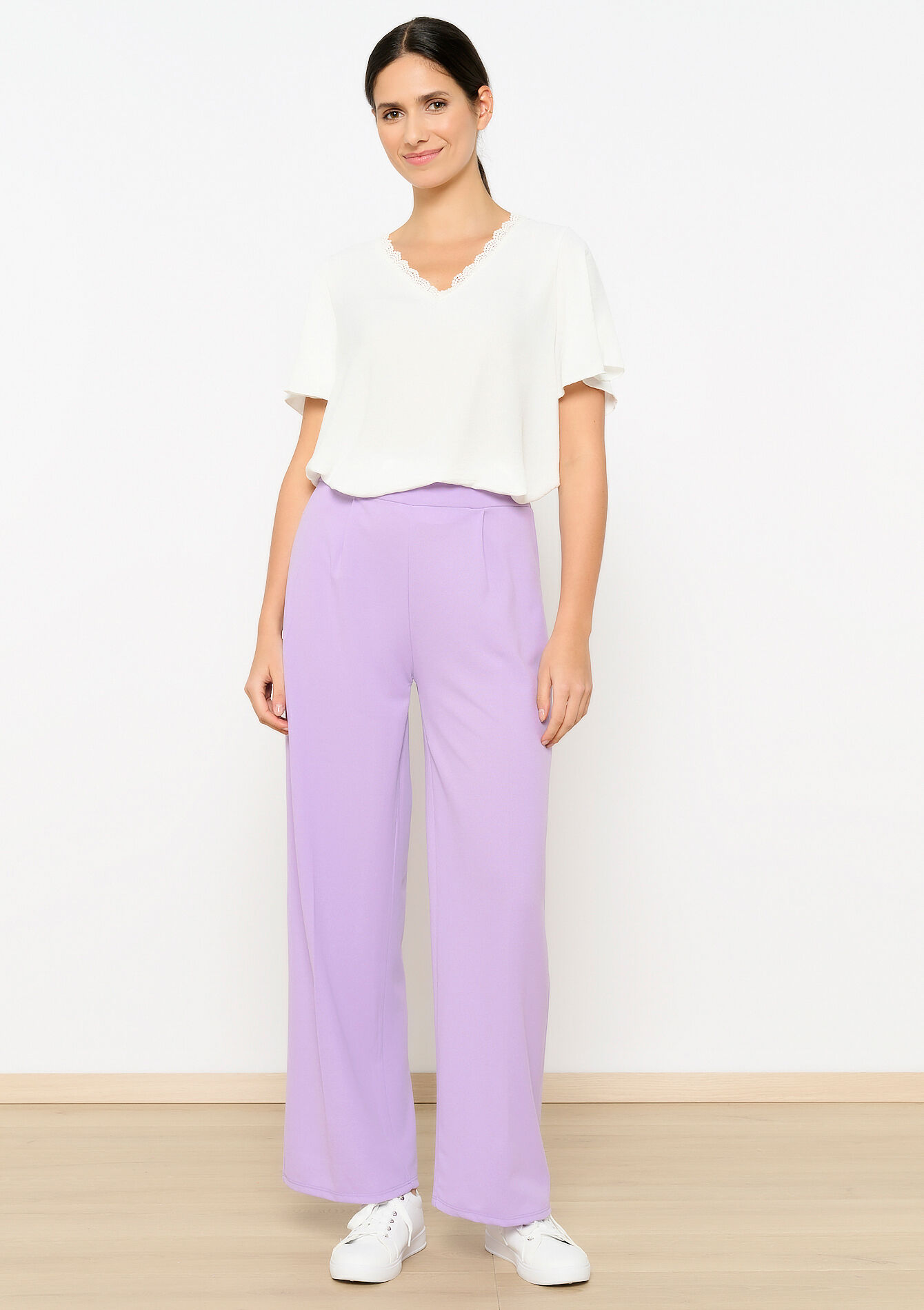Losse broek, Losse broek - LILAC BRIGHT - 06600823_2578