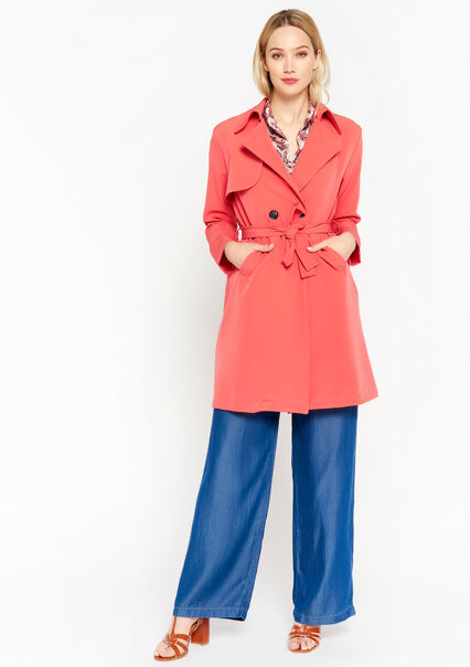 Trenchcoat - CORAL BRIGHT - 23000520_2007