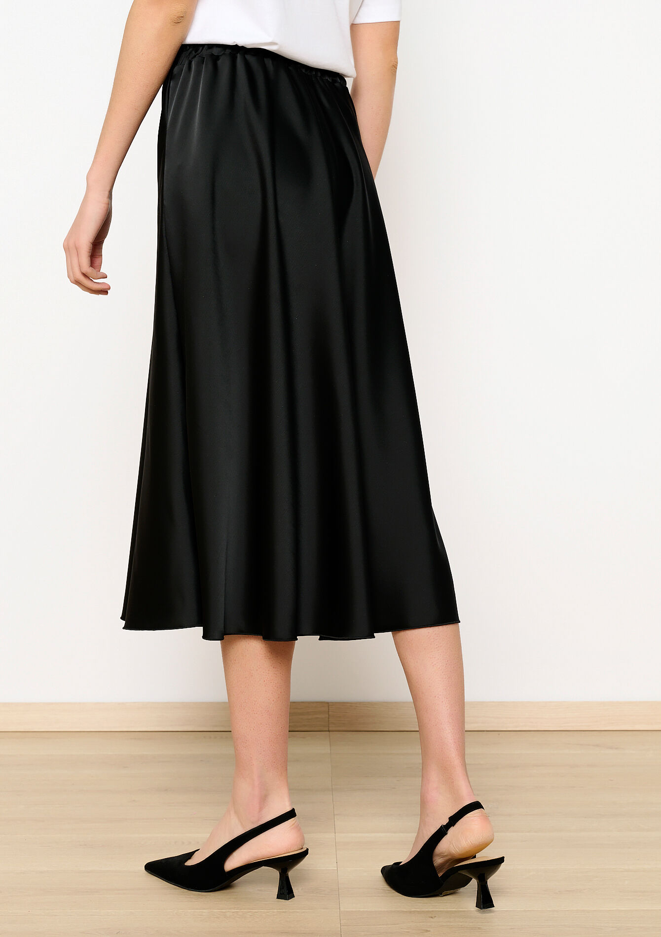 Satijnen midirok, Satijnen midirok - BLACK - 07101153_1119