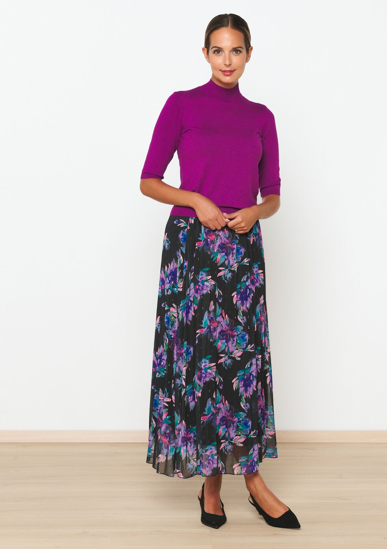 Trui met korte mouwen, Trui met korte mouwen - VIOLET - 04006501_139