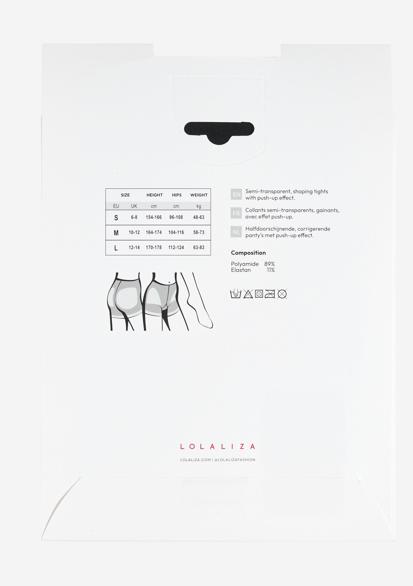 Push-up panty 40 denier, Push-up panty 40 denier - BLACK - 17002279_1119