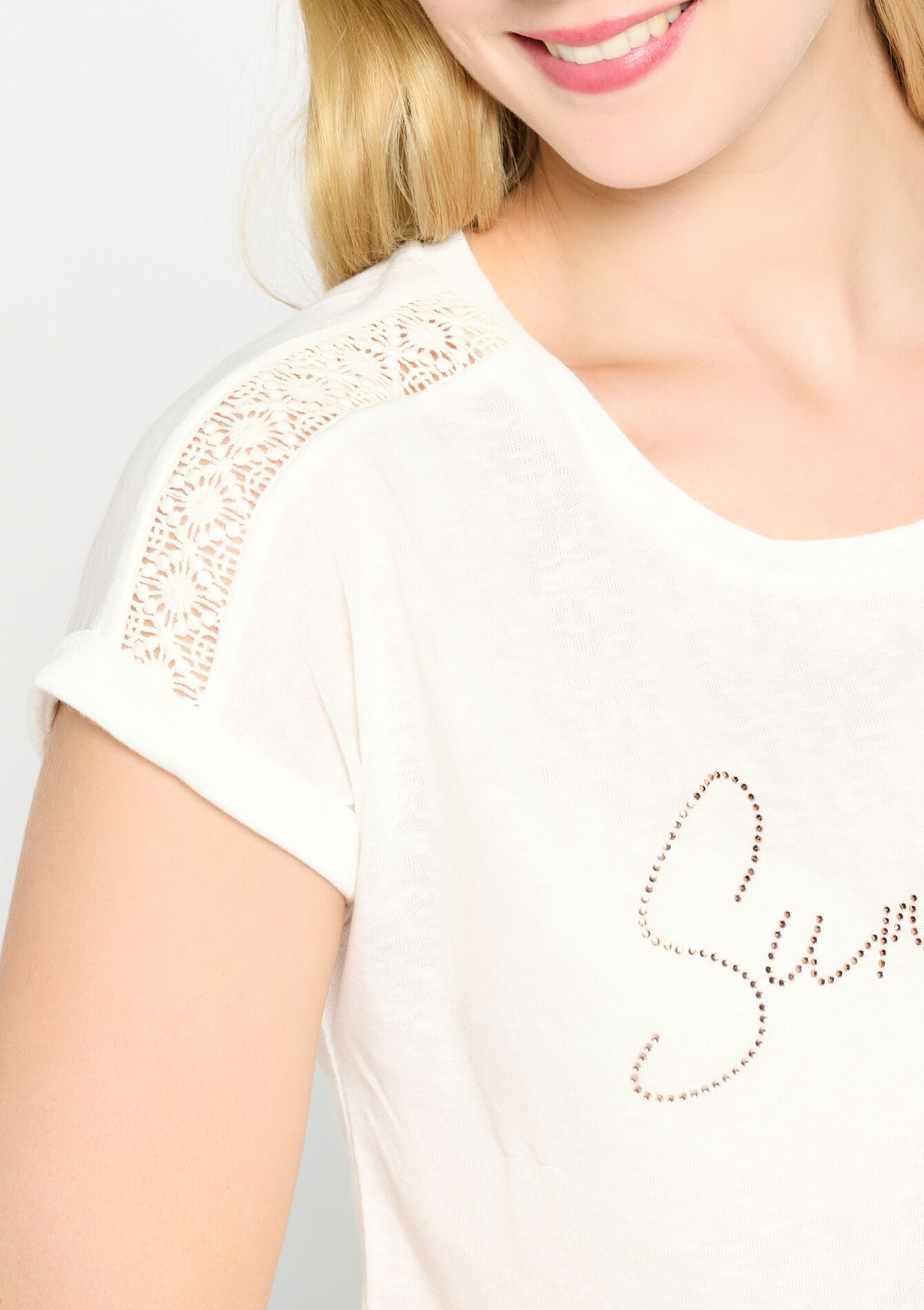 T-shirt met opschrift - OFFWHITE - 02301337_1001