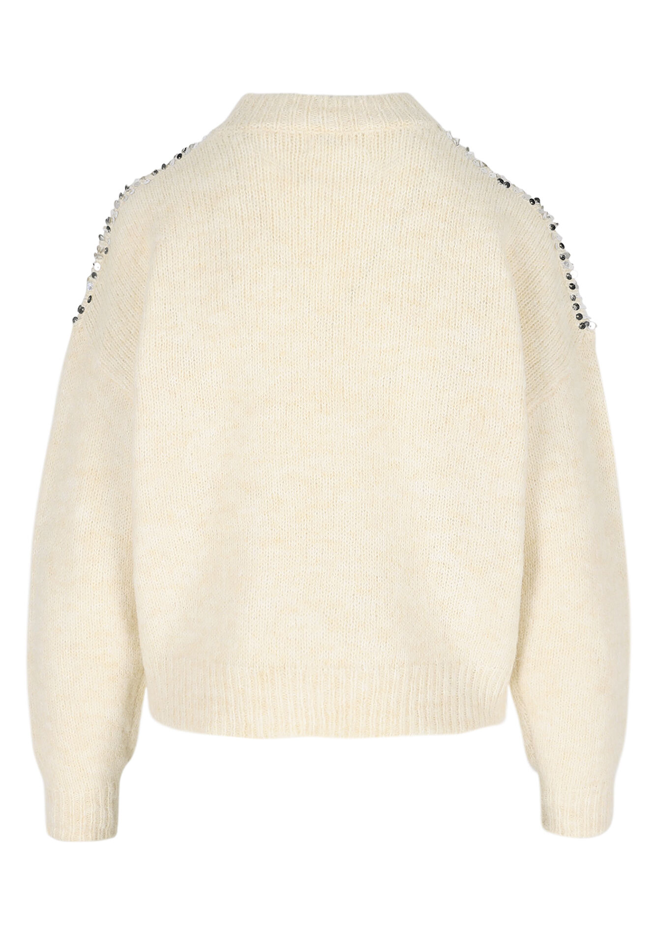 Pull doux à sequins - ECRU PEACH - 04007129_2564