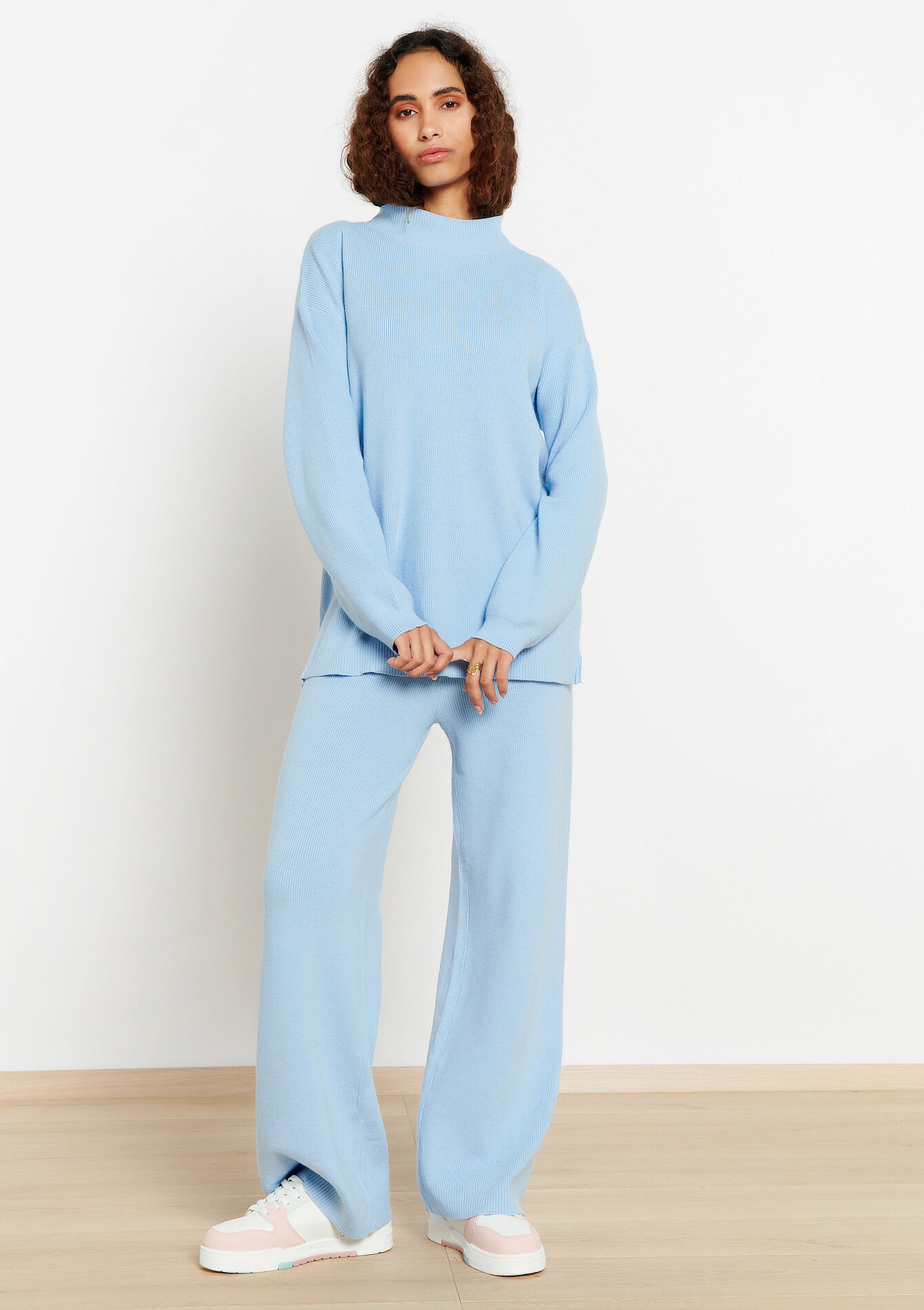 Knitted pullover, Knitted pullover - LIGHT BLUE - 15100246_1709