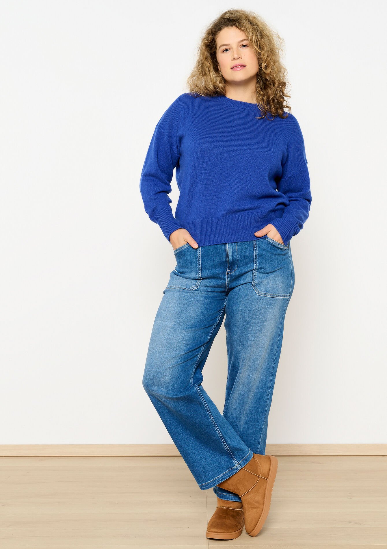 Kasjmier trui - ROYAL BLUE - 04006742_1603