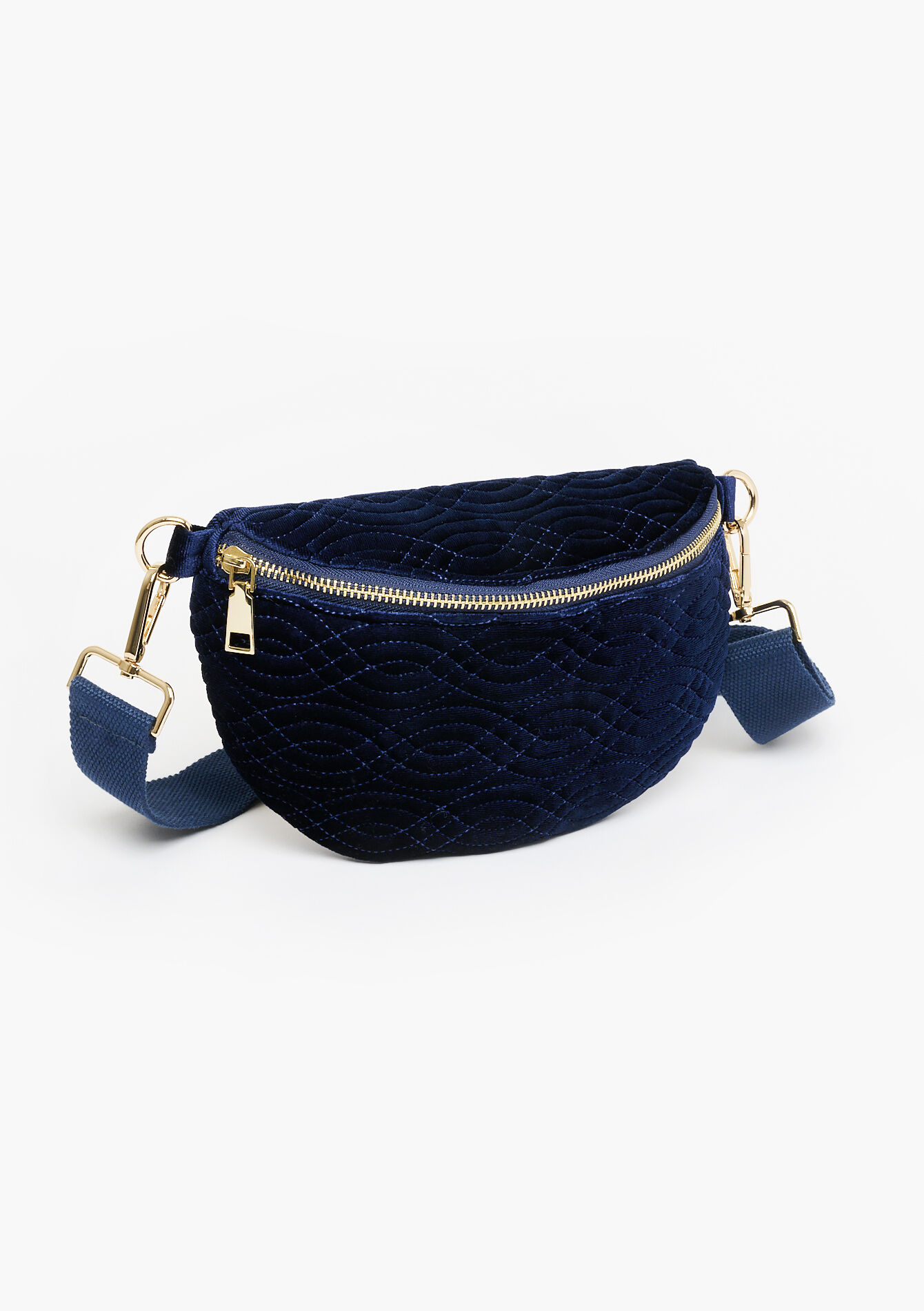 Fluwelen buideltas, Fluwelen buideltas - NAVY BLUE - 1086176